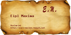 Eipl Maxima névjegykártya